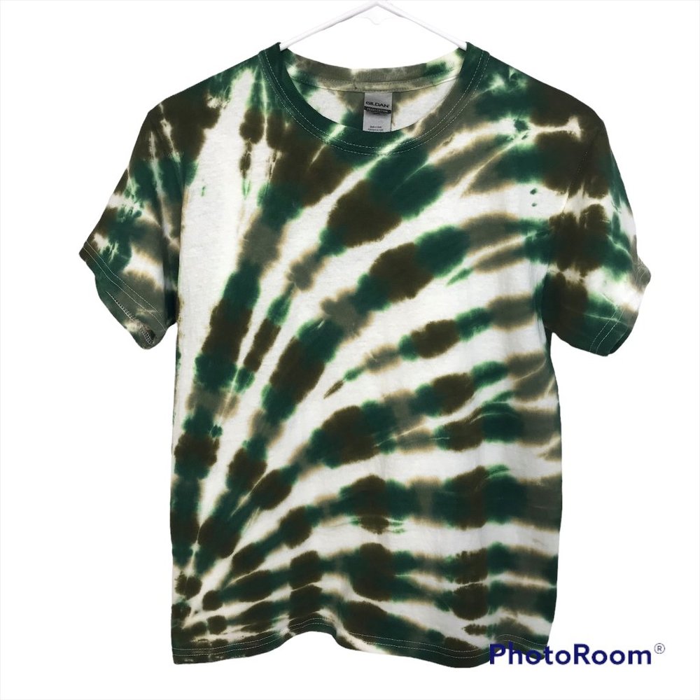 New KIDS Tie-Dye T-Shirt | Green Camo | Medium